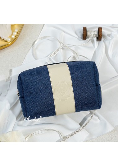 Denim Rounded Pouch